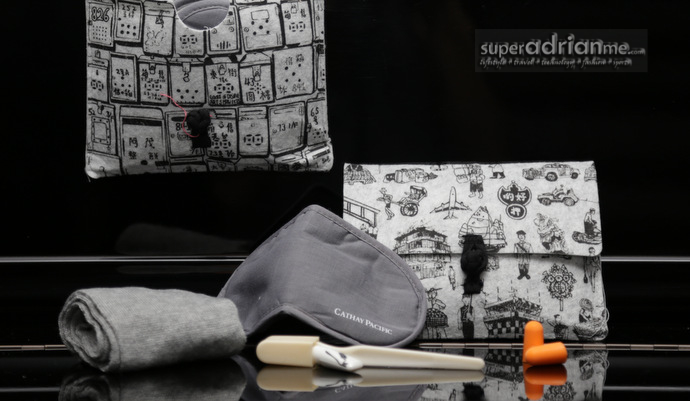 Cathay Pacific Premium Economy Class Amenity Kit from GOD (Contents)