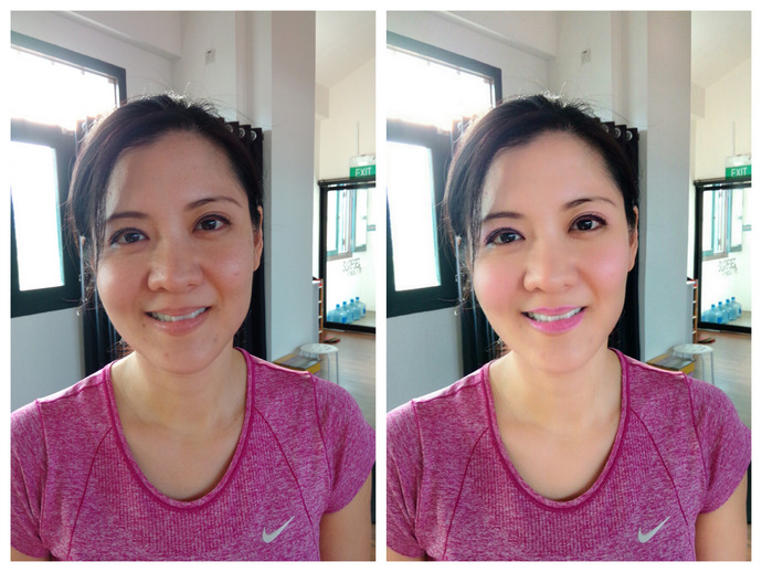OPPO N1 Makeup Filter - Before & After