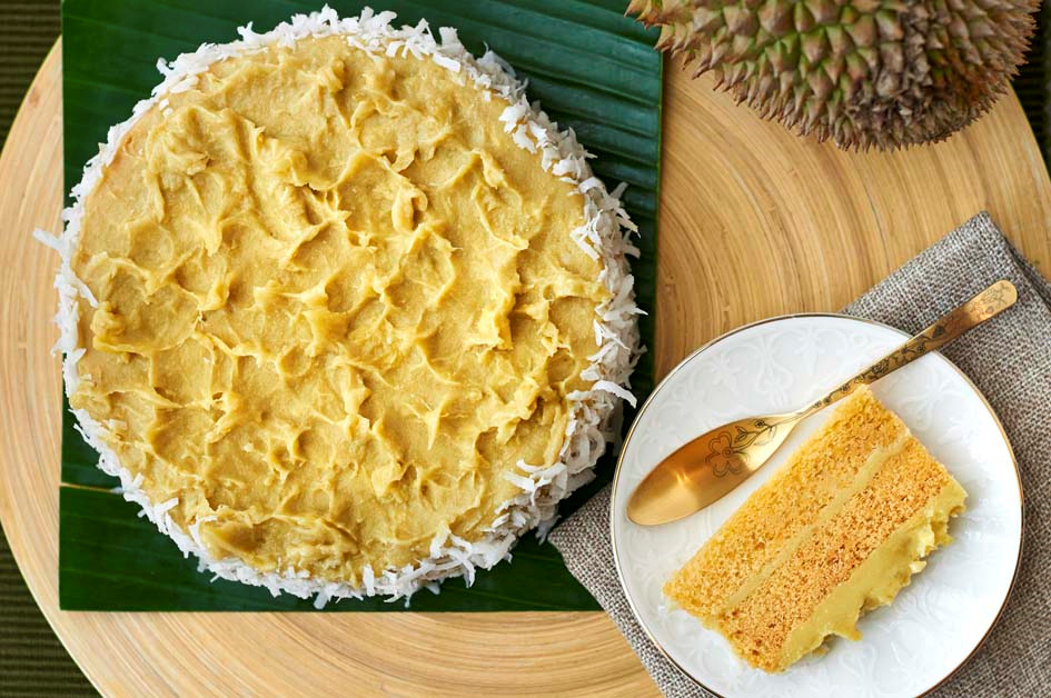 Durian Malay Cake - Goodwood Park Hotel Durian Fiesta