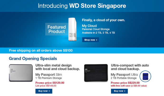 WD Online Store now open