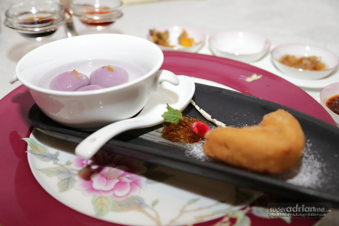 Tang Yuan and Fritters from Hai Tien Lo - Pan Pacific Hotel Ningbo China