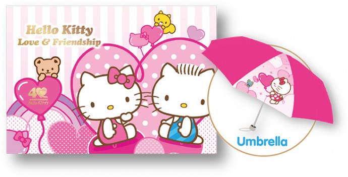 Hello Kitty Love and Friendship MyStamp Folder Set | SUPERADRIANME.com Hello Kitty Singapore MyStamp Folder Set