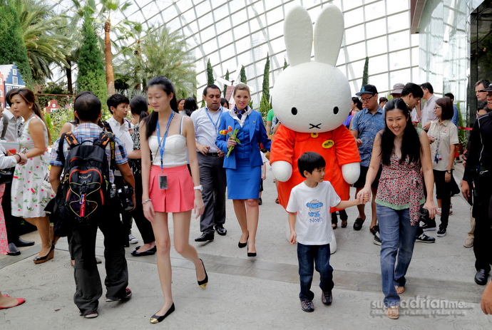 Miffy visits Gardens by the Bay 8  April 2014