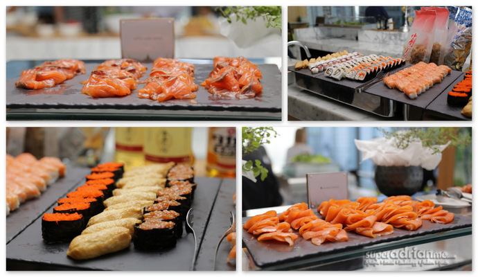 Sushi and Smoked Salmon at The Brunch Beats