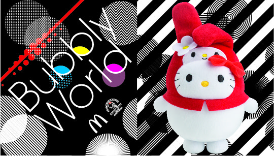 Hello Kitty Bubbly World Postcard My Melody