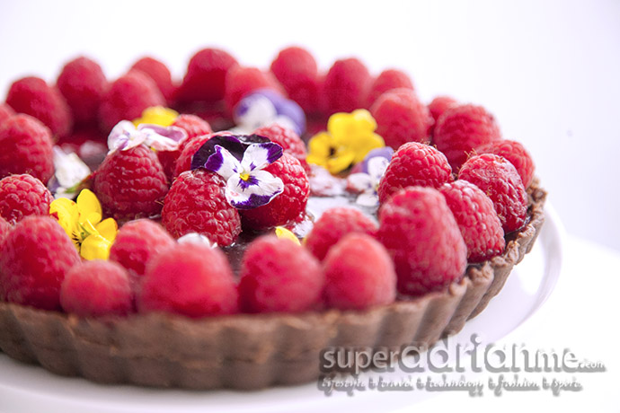 RECIPE: Audra Morrice's Dark Chocolate Raspberry Tart With Port Jelly