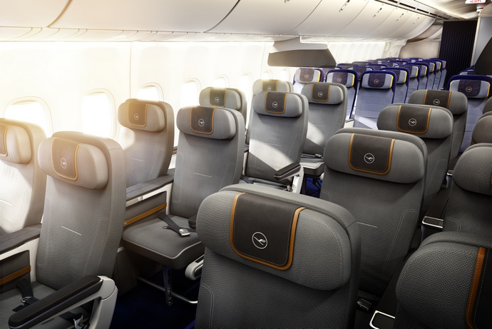 Lufthansa Premium Economy Seats on Boeing 747-8