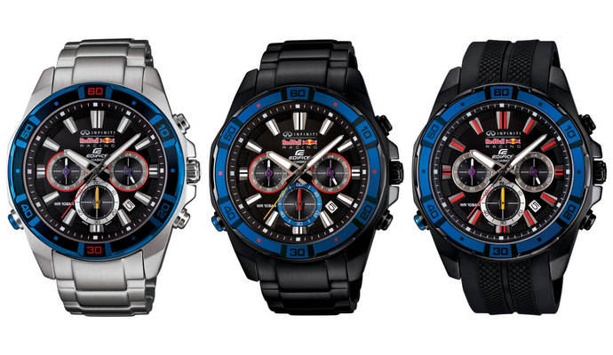 Casio EDIFICE Infiniti Red Bull Racing Limited Edition Timepieces with Super Illuminator (EFR-534)