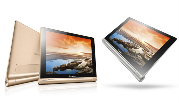 Lenovo Yoga Tablet 10 HD+ in Champagne Gold & Silver