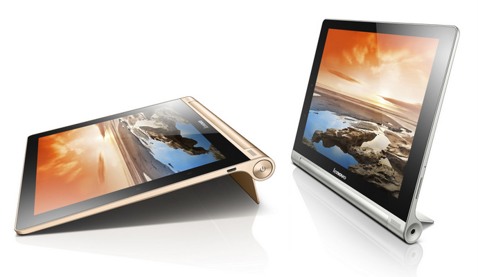 Lenovo Yoga Tablet 10 HD+ in Champagne Gold & Silver