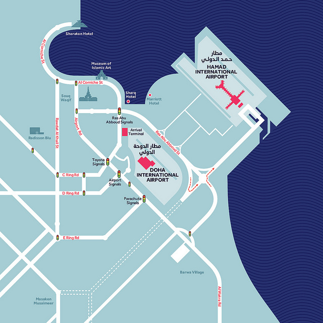 Map of Hamad International Airport