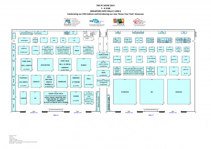 PC Show 2014 Floor Plan