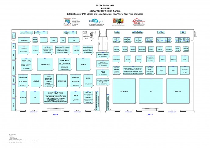 PC Show 2014 Floor Plan | SUPERADRIANME.com PC Show 2014 Floor Plan