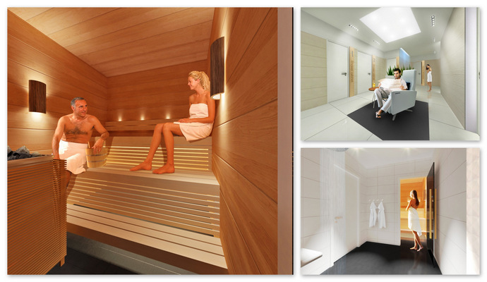 Premium Lounge in Helsinki - Sauna and Shower area