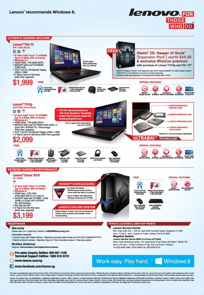 PC Show 2014: Lenovo Laptops, Desktops & AIO PCs Flyers
