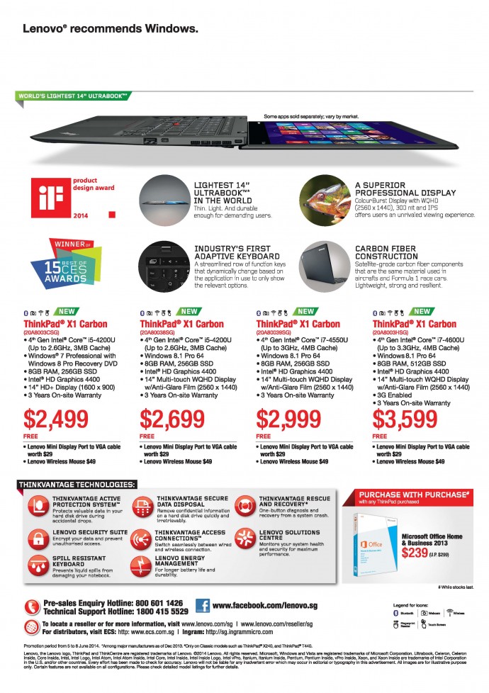 PC Show 2014: Lenovo Laptops, Desktops & AIO PCs Flyers