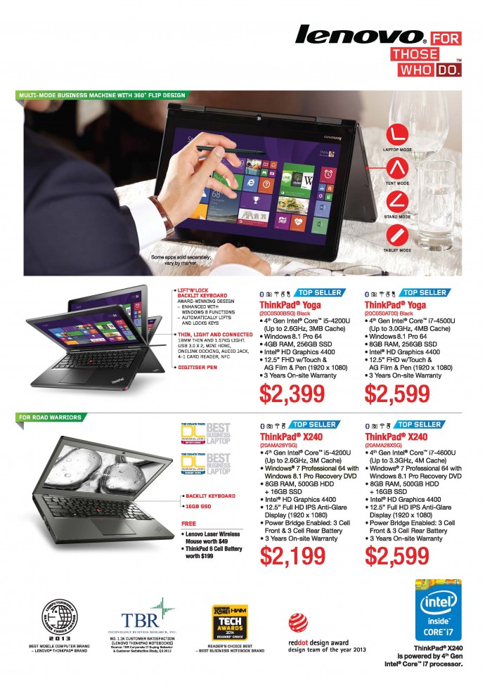 PC Show 2014: Lenovo Laptops, Desktops & AIO PCs Flyers