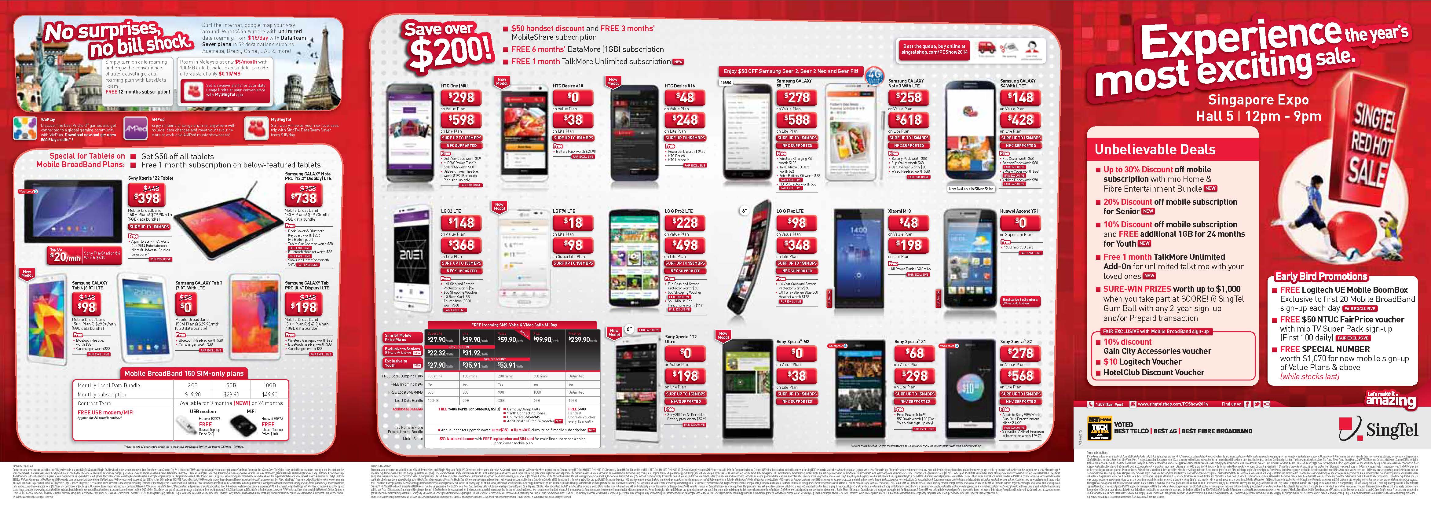 PC Show 2014: SingTel Mobile, Broadband &amp; Mio TV Offers ...