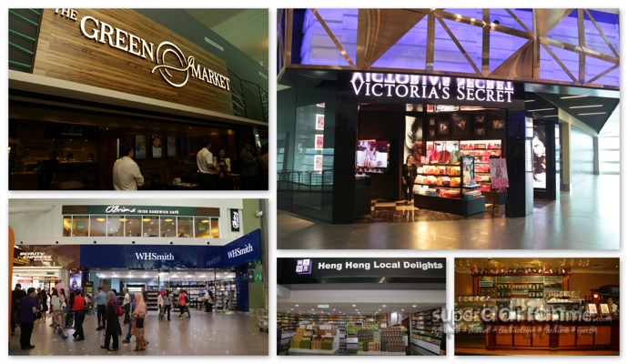 Lots of shopping and dining available at KLIA2