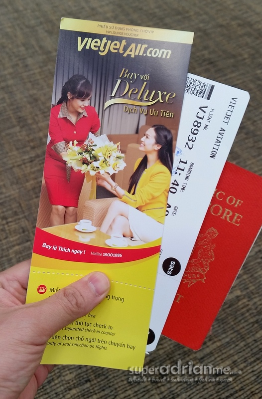 VietJet Airport Lounge Invitation Card and Boarding Pass