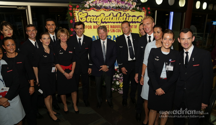 Inaugural Air France Flight to Jakarta AF254