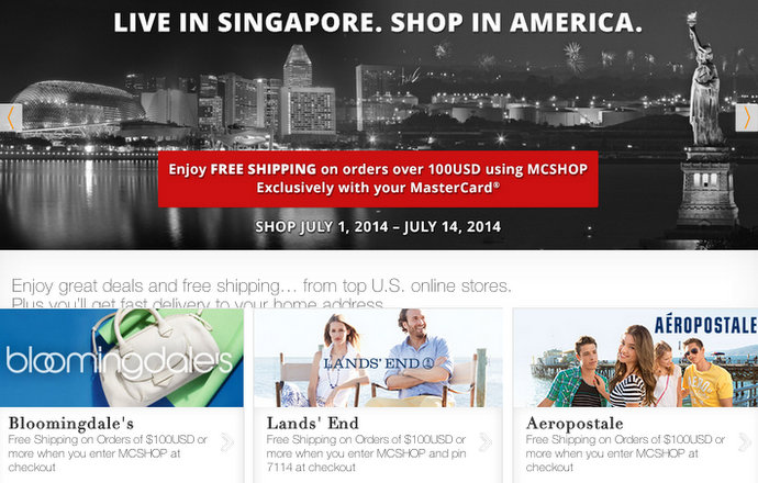 Borderfree - Free shipping for mastercard