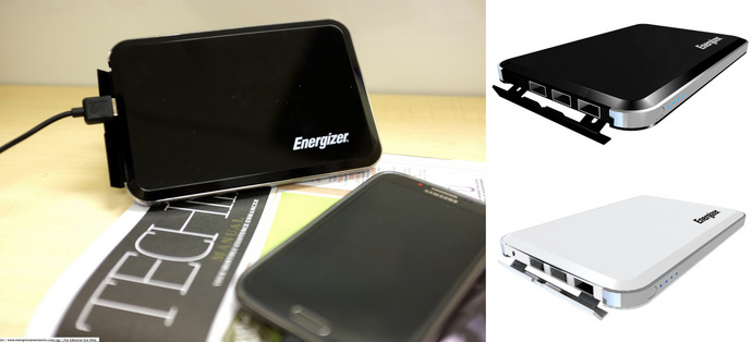 Energizer X10000 Battery Bank - Compact, 10,000mAh And 3 USB Ports