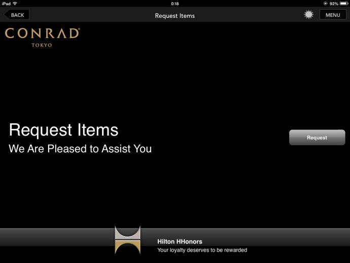 Conrad Concierge Ipad App