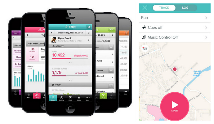 fitbit app with Mobile Run