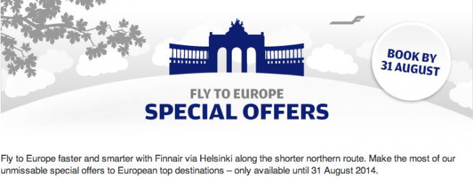 Finnair Fly To Europe Special Offers