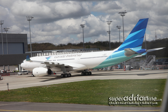 Garuda Indonesia Airbus aircraft at Toulouse