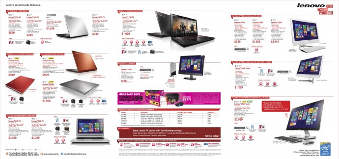 Lenovo Comex 2014 Multipurpose PCs flyer. (Click to expand)Lenovo Comex 2014 Multipurpose PCs flyer. (Click to expand)