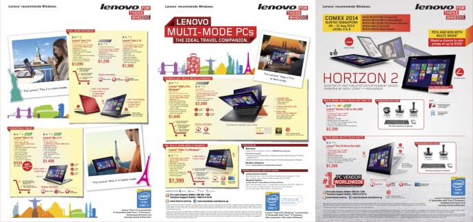 Lenovo COMEX 2014 Flyer - Consumer