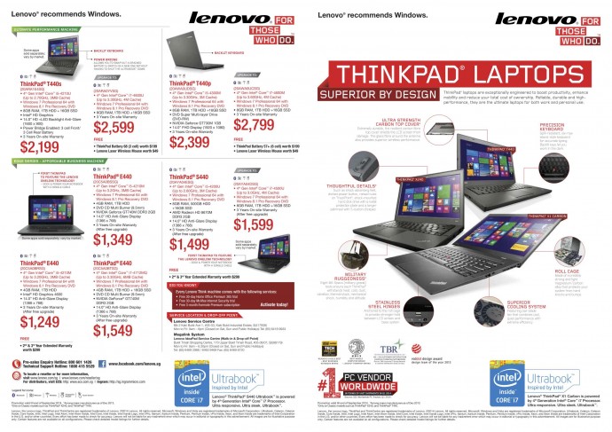 Lenovo COMEX 2014 Flyer - ThinkpadLenovo COMEX 2014 Flyer - Thinkpad