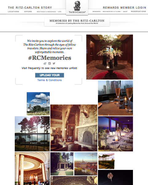 The Ritz-Carlton #RCMemories Campaign