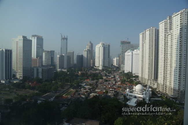The View from my Room at Shangri-La Hotel Jakarta.