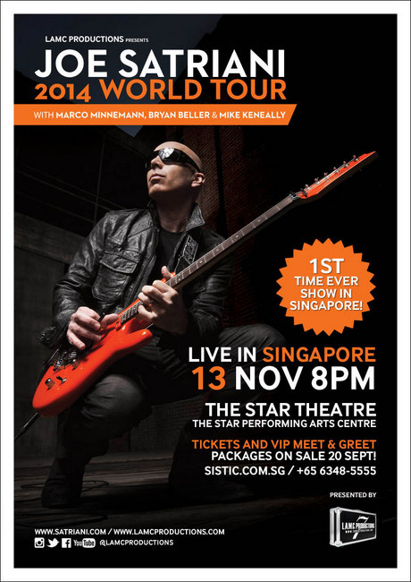 Joe Satriani 2014 World Tour