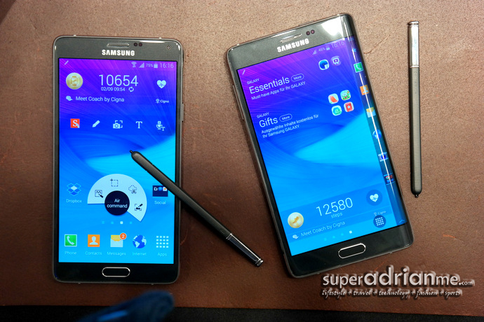 Samsung GALAXY Note 4 and Samsung GALAXY Note Edge
