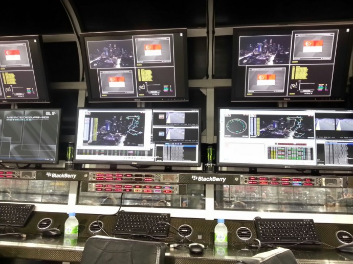 Mercedes race control station | SUPERADRIANME.com Mercedes race control station