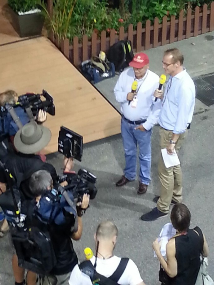 Niki Lauda at Singapore Grand Prix 2014 | SUPERADRIANME.com Niki Lauda at Singapore Grand Prix 2014