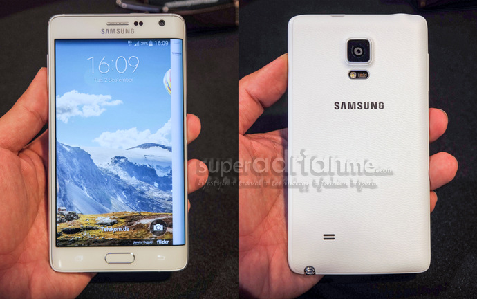 Samsung Note 4 in Frosted White