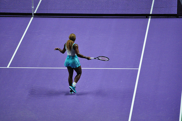 WTA Finals - Serena Williams frustrated with her game