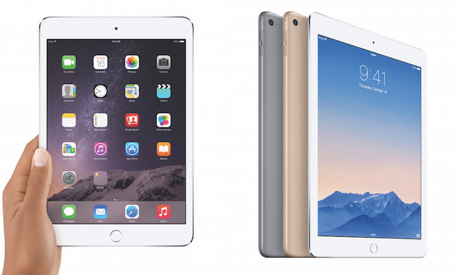 iPad Air 2 and iPad Mini 3