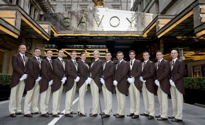 Etihad Airwys Butlers fly Through Savoy Training