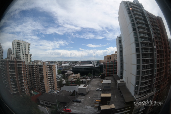 View from room 2003 at Fraser Suites Sydney