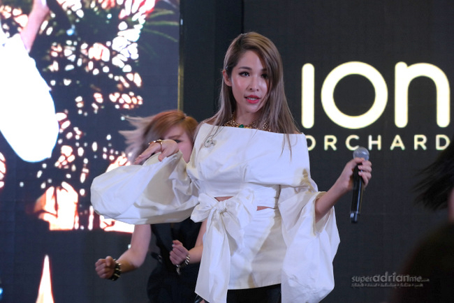 Elva Hsiao performed for guests of ION Orchard's 5th Anniversary Gala Dinner.