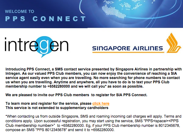 Singapore Airlines launches PPS Connect