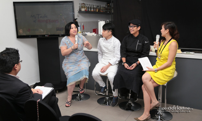 Michelle Loo, Brandon Foo , Shen Tan and Magdalene See at the media preview of 'My Taste of Hong Kong' in Singapore.