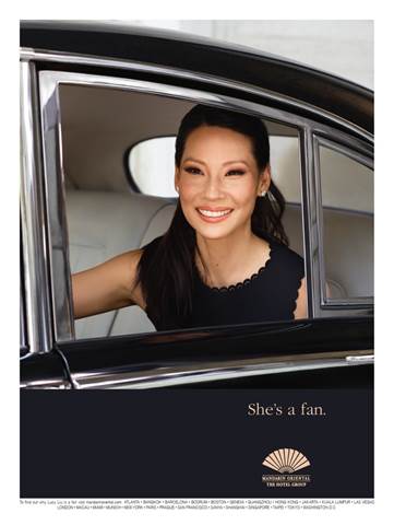 Lucy Liu - Mandarin Oriental's latest celebrity Fan.