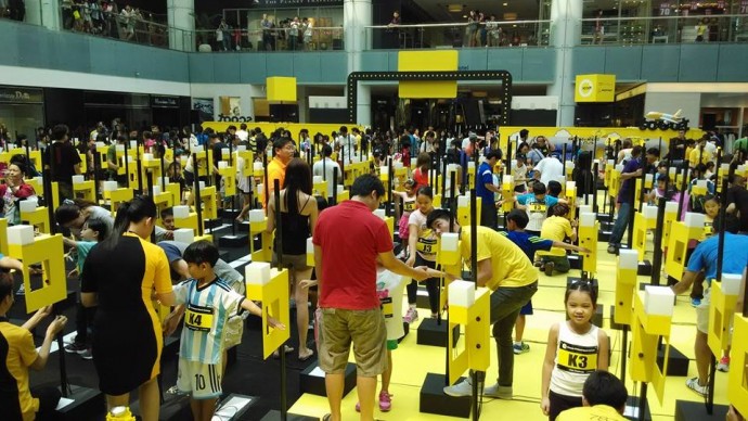 Activities at Scoot Ultimate Take-Off Challenge roadshow at Marina Square